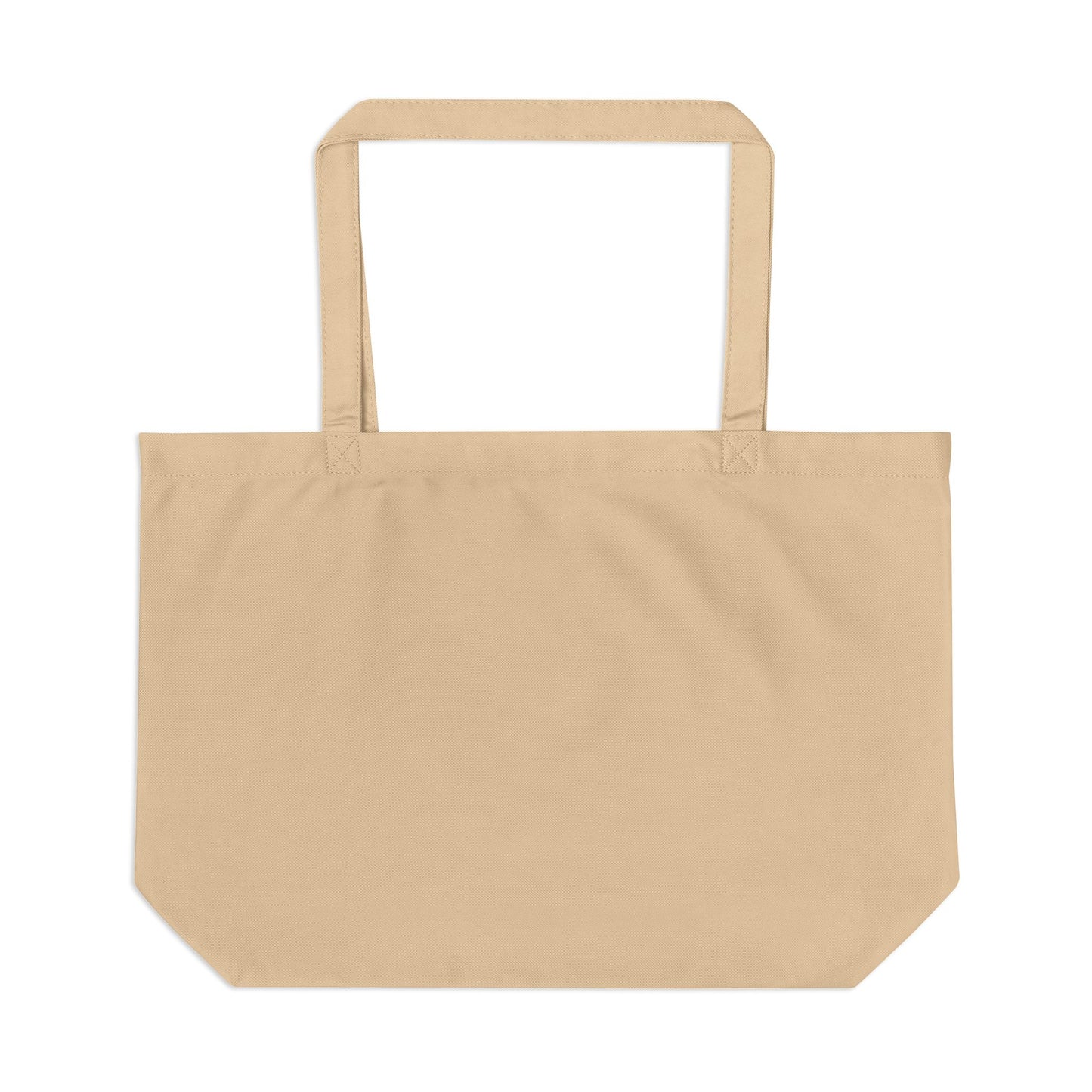 Large Eco Tote – Rustic Watering Can Plant Print Tote Bag