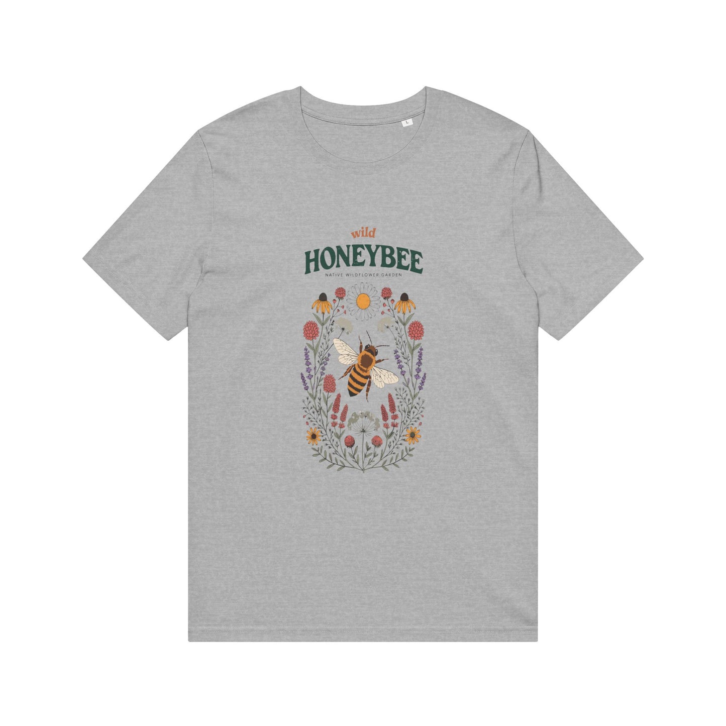Honeybee Floral T-Shirt — Bee Lover Garden Tee