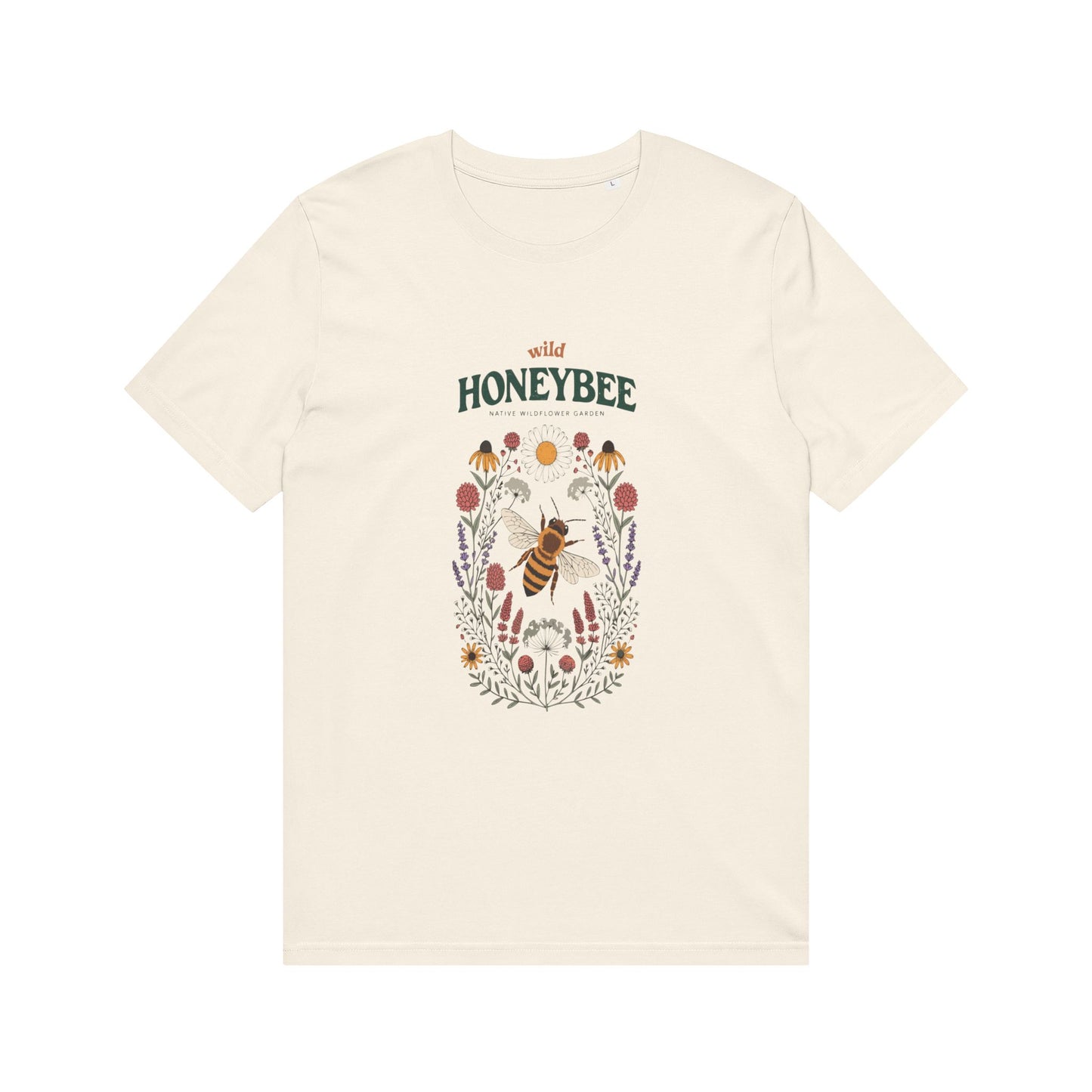 Honeybee Floral T-Shirt — Bee Lover Garden Tee
