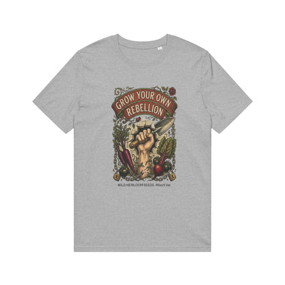 Grow Your Own Rebellion T-Shirt — Organic Gardener Fist Graphic Tee