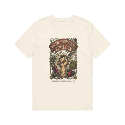 Grow Your Own Rebellion T-Shirt — Organic Gardener Fist Graphic Tee
