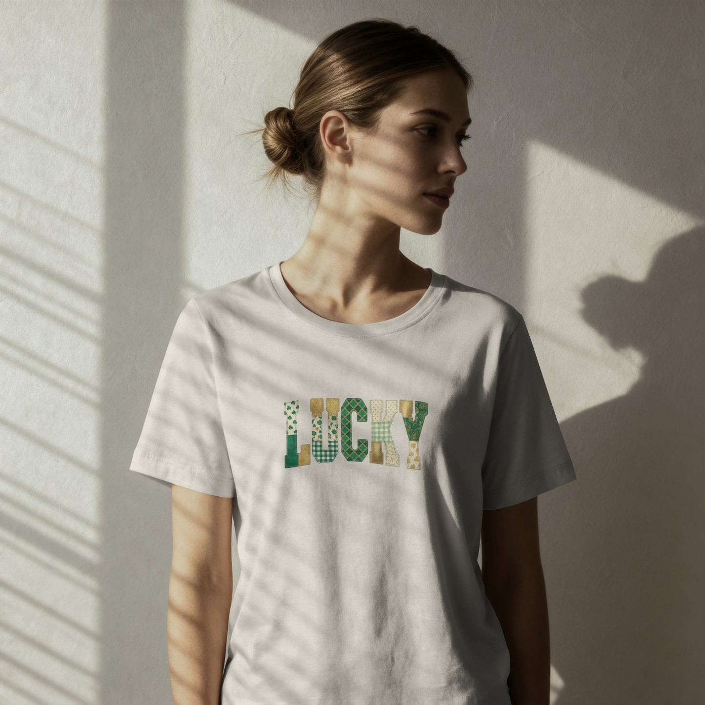 Lucky Floral T-Shirt — St. Patrick’s Day Green Leaf Graphic Tee