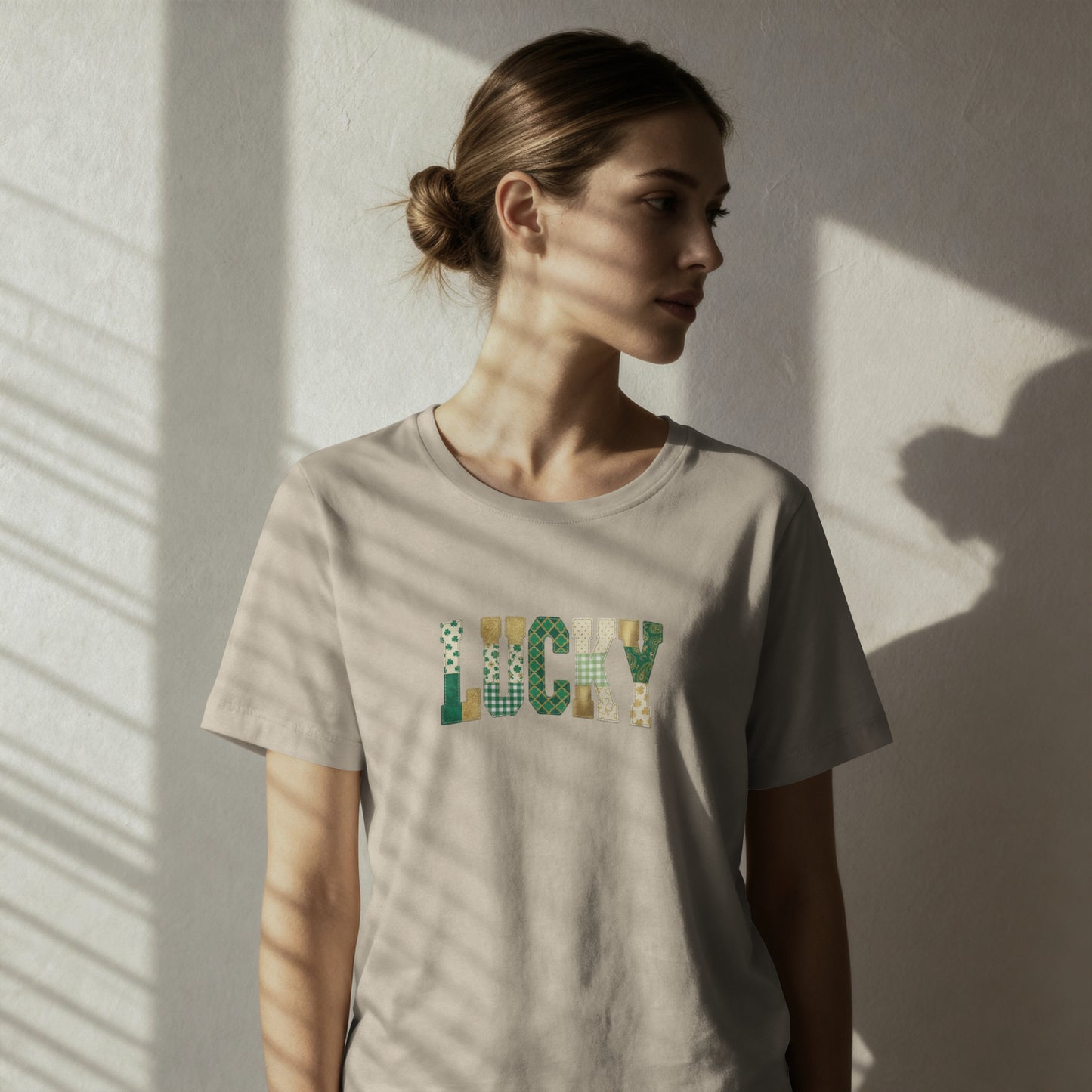 Lucky Floral T-Shirt — St. Patrick’s Day Green Leaf Graphic Tee