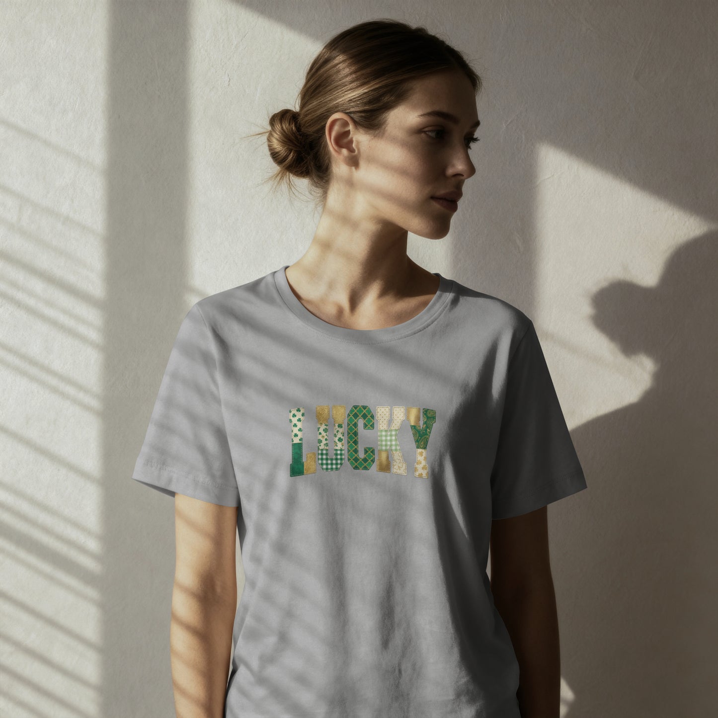 Lucky Floral T-Shirt — St. Patrick’s Day Green Leaf Graphic Tee