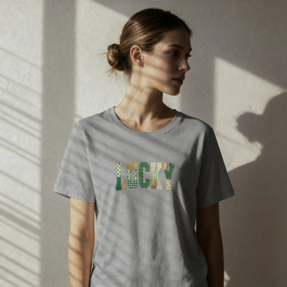 Lucky Floral T-Shirt — St. Patrick’s Day Green Leaf Graphic Tee