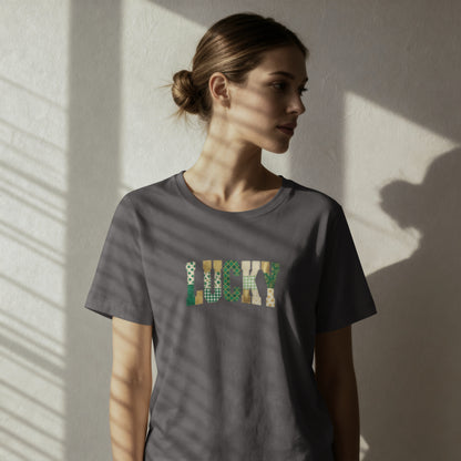 Lucky Floral T-Shirt — St. Patrick’s Day Green Leaf Graphic Tee