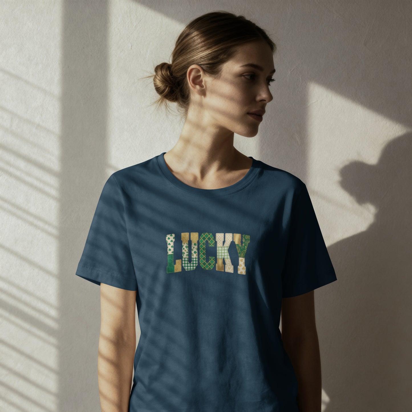Lucky Floral T-Shirt — St. Patrick’s Day Green Leaf Graphic Tee