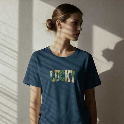 Lucky Floral T-Shirt — St. Patrick’s Day Green Leaf Graphic Tee