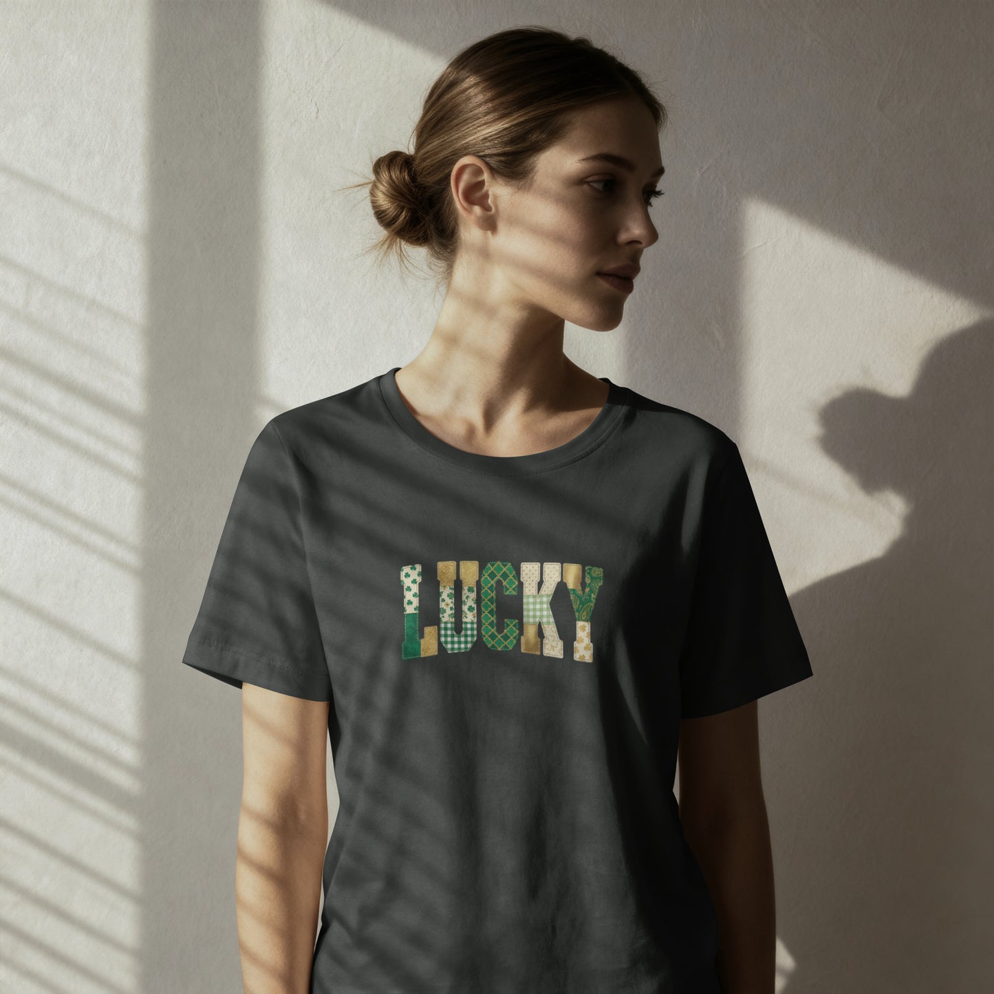 Lucky Floral T-Shirt — St. Patrick’s Day Green Leaf Graphic Tee
