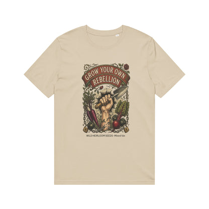 Grow Your Own Rebellion T-Shirt — Organic Gardener Fist Graphic Tee