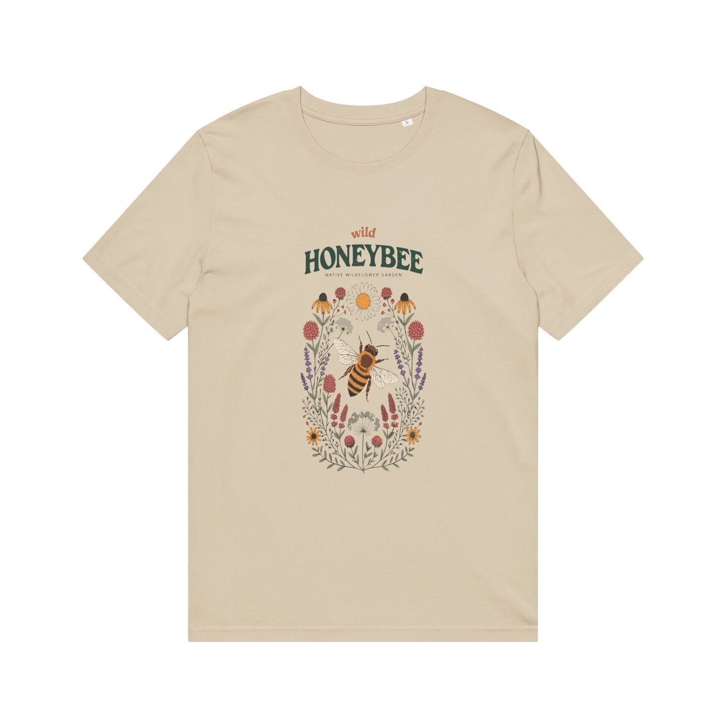 Honeybee Floral T-Shirt — Bee Lover Garden Tee